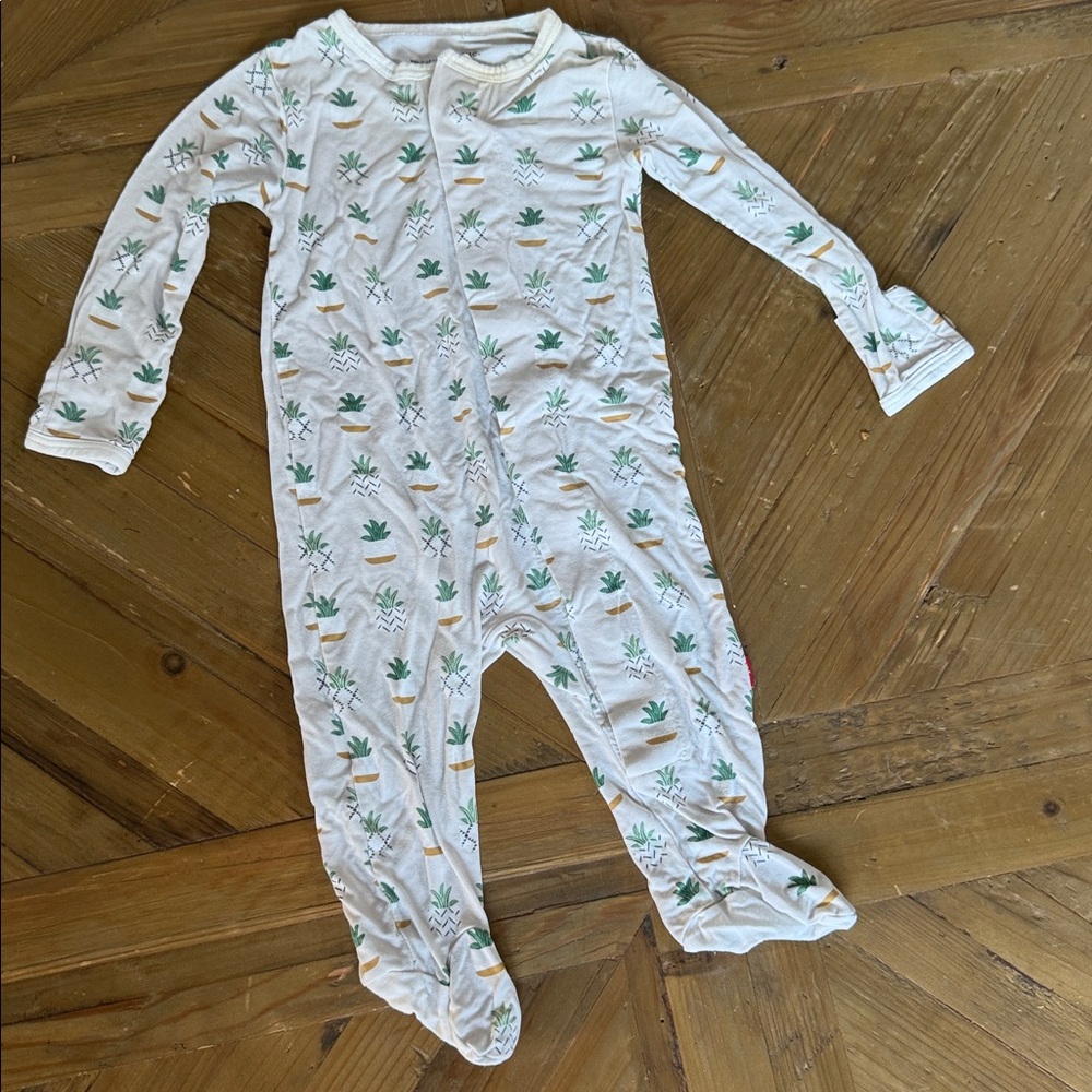 Magnetic Me Baby Onesie with Green and Yellow Accents